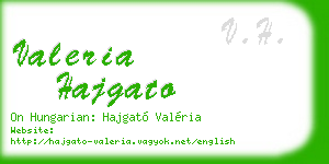 valeria hajgato business card