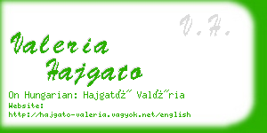 valeria hajgato business card